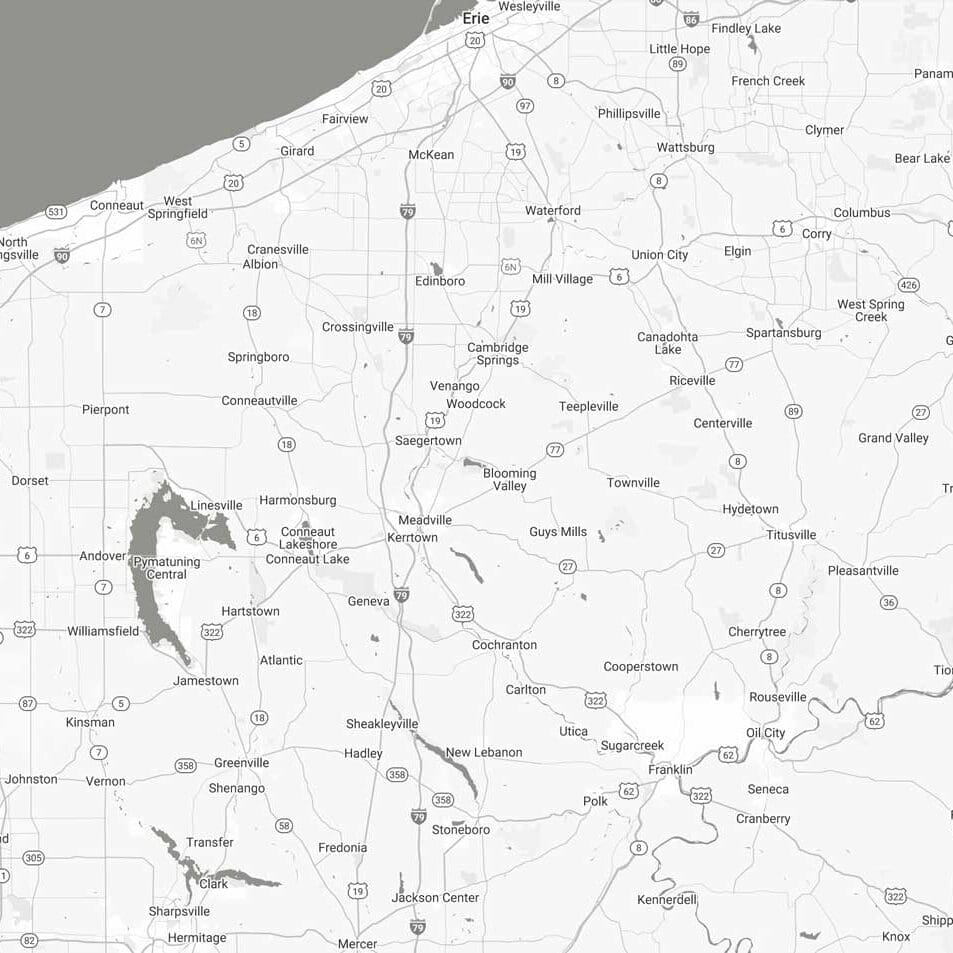 Trace Service Area Map